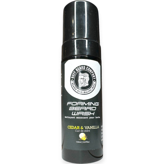 Cedar & Vanilla Foaming Beard Wash | Buff Beard Co. – 150ml/5.07fl.oz
