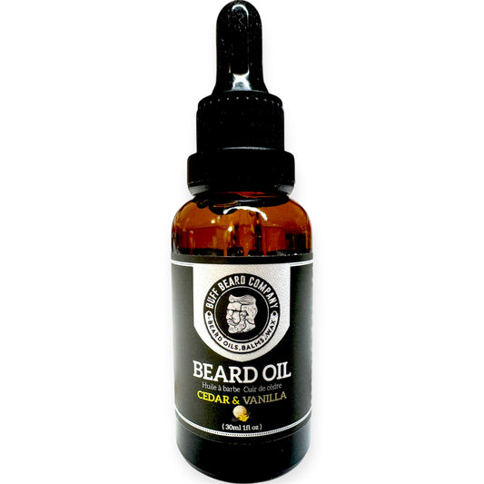 Cedar & Vanilla Beard Oil | Buff Beard Co. – 30ml/1fl.oz