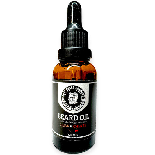 Cigar & Cherry Beard Oil  | Buff Beard Co. – 30ml/1fl.oz