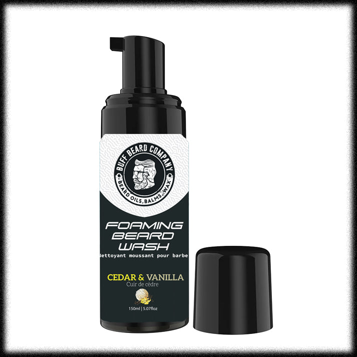 Cedar & Vanilla Foaming Beard Wash | Buff Beard Co. – 150ml/5.07fl.oz