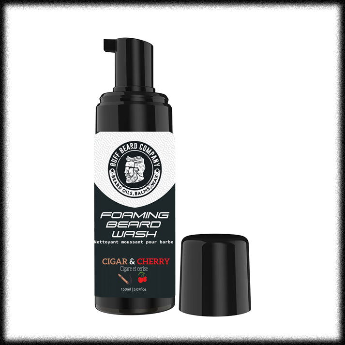 Cigar & Cherry Foaming Beard Wash | Buff Beard Co. – 150ml/5.07fl.oz