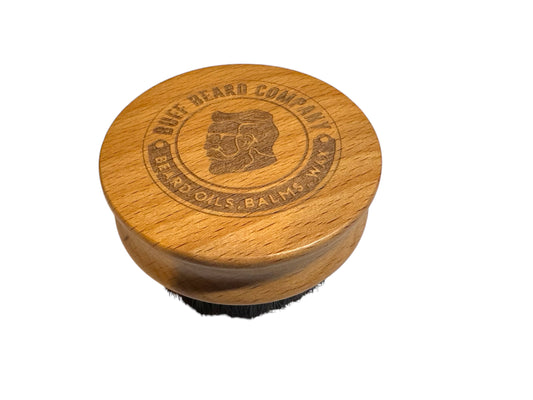 Buff Beard Co Round Boar Bristle Beard Brush